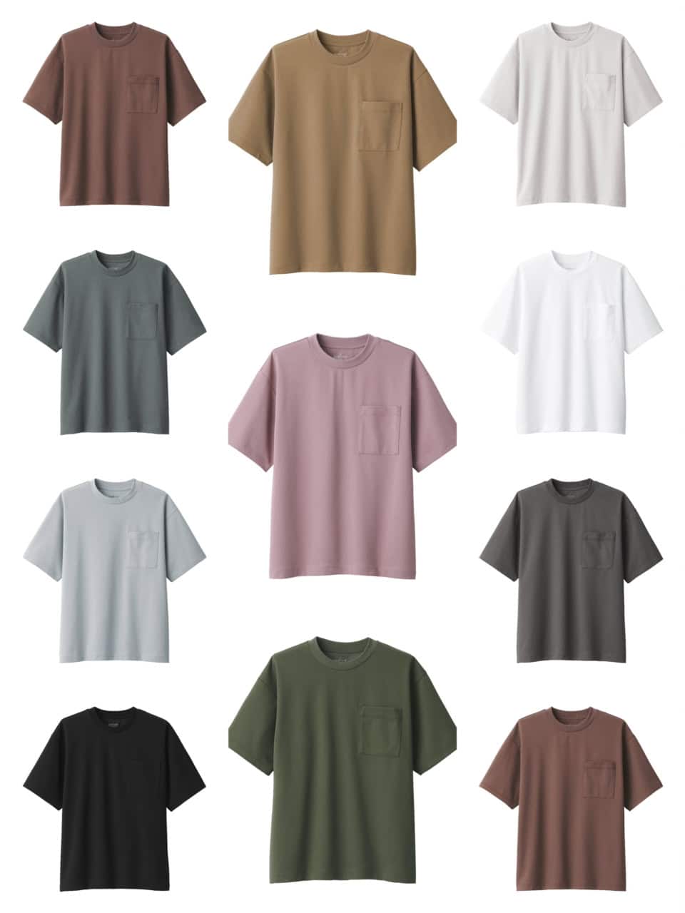 涼感UVカットワイド半袖Tシャツのカラバリはこちら！