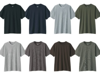 天竺編みクルーネック半袖Tシャツのカラバリはこちら！