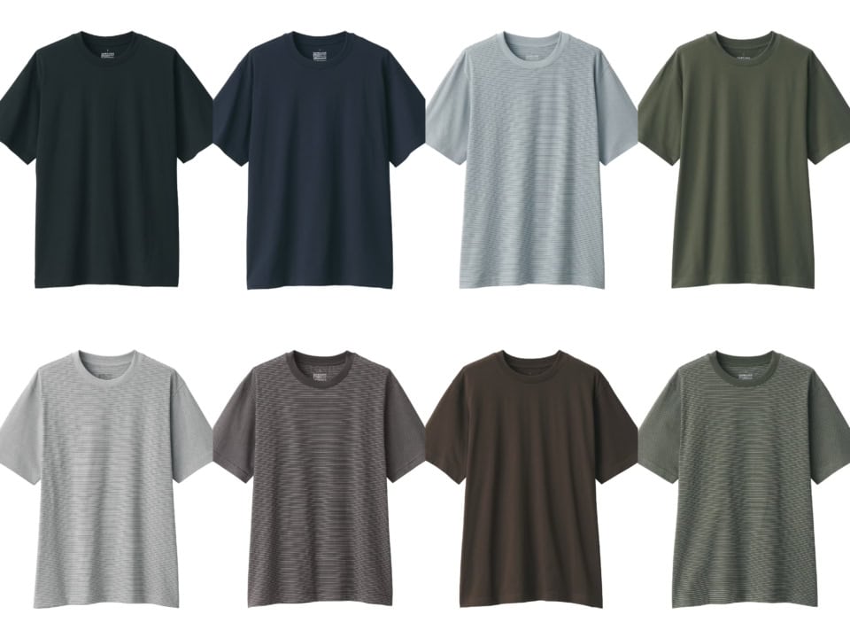 【無印良品】のTシャツ全8モデルを40代ライターが試着＆徹底解説【すべて2,990円以下】