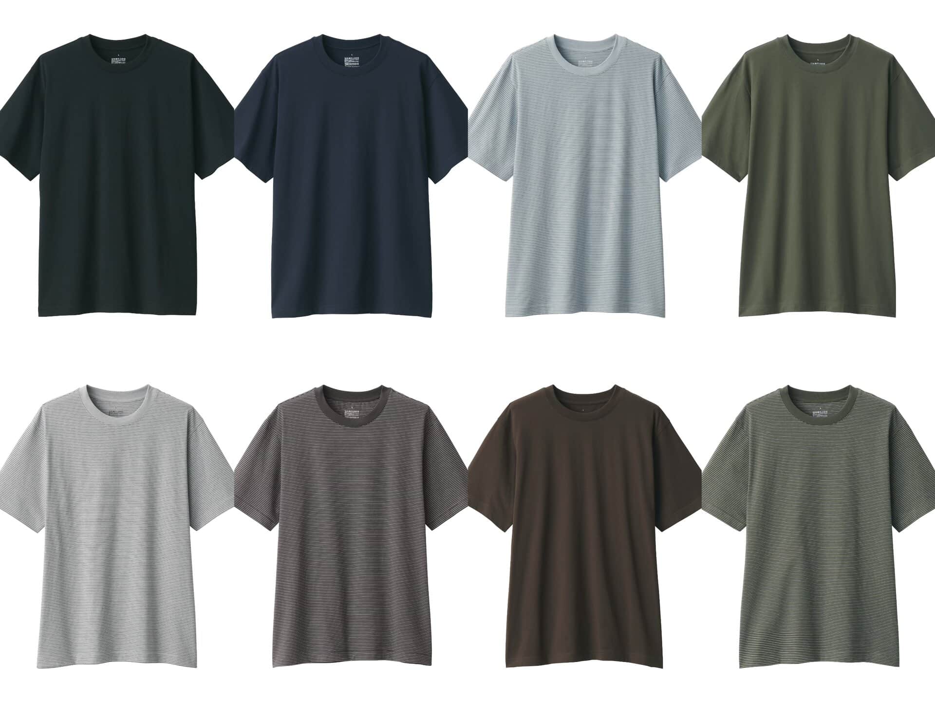 天竺編みクルーネック半袖Tシャツのカラバリはこちら！