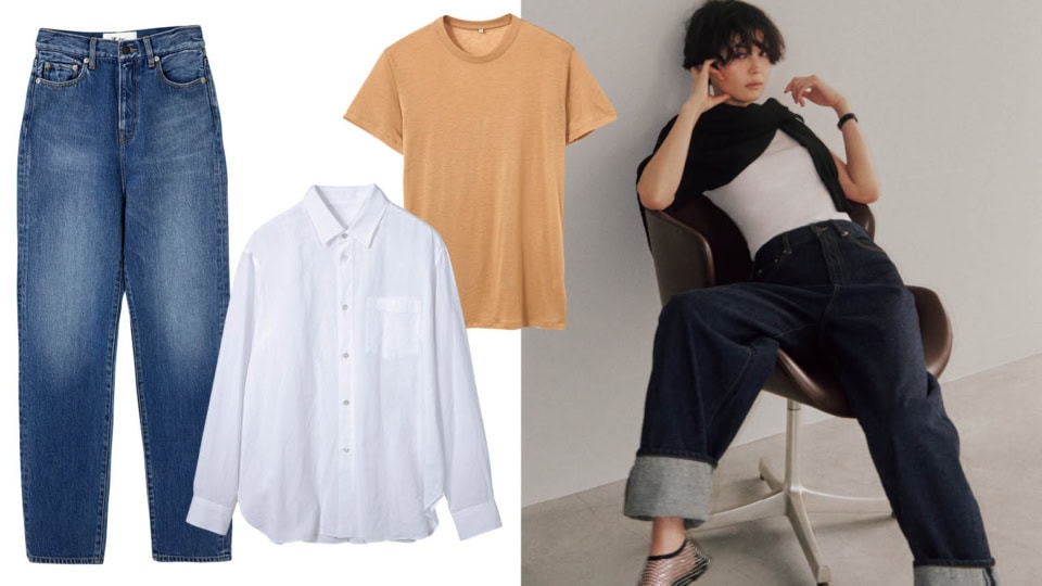 【エッセンシャル】な究極のシンプルスタイルには「ぴたっとT」と王道ストレートデニムが欠かせない