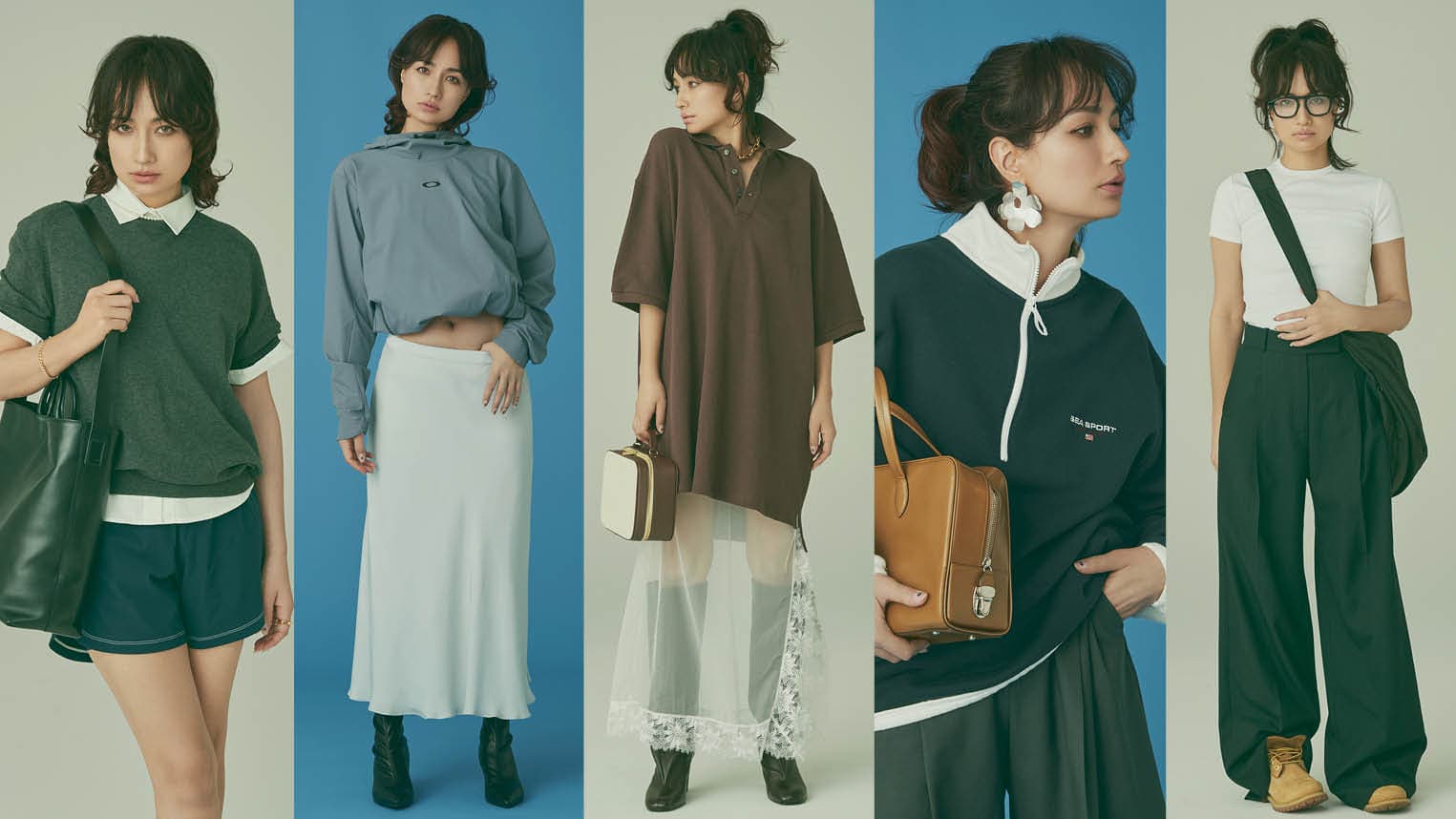 レースや下着風ウェアのチラ見せテクも！ 40代の【スポーツ