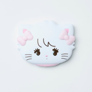 mikko characters【付録】“mousse”のフェイス型ミラー サイズ：縦7.5×横9.5×厚さ1.6cm［最大］ 素材：本体・コーム/ABS樹脂　ミラー/ガラス