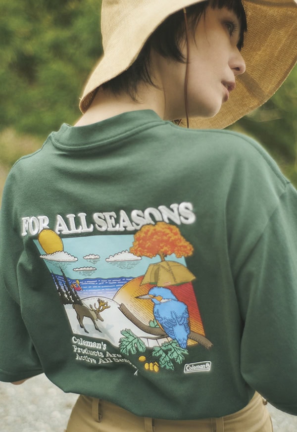 意外と知らない【コールマン】キッズ用バックパックはもちろん、Tシャツもキャップも可愛い♡
