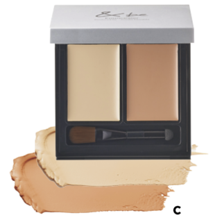 【STEP 1】肌のアラをしっかりカバー。同 ファンシーラー ライトベージュ&オレンジ SPF20/PA++ ¥3,850（Clue）