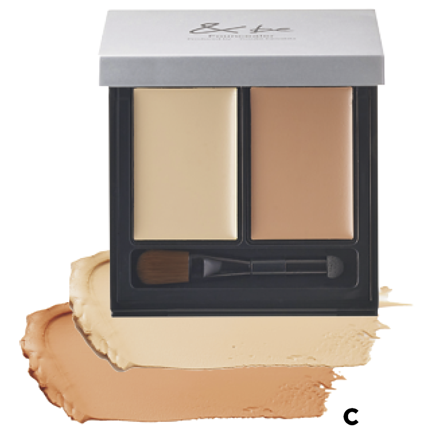 【STEP 1】肌のアラをしっかりカバー。同 ファンシーラー ライトベージュ&オレンジ SPF20/PA++ ¥3,850（Clue）