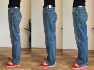 左から25・27・28インチ。「501® 90’S」各￥17,600（リーバイス®）。「501® 90’S」は、どのサイズもサイドからはキレイだったかも