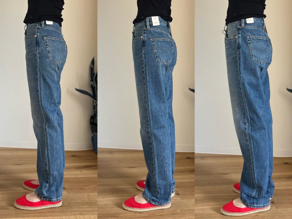 左から25・27・28インチ。「501® 90’S」各￥17,600（リーバイス®）。「501® 90’S」は、どのサイズもサイドからはキレイだったかも