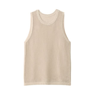 婦人 和紙混ニットノースリーブプルオーバー￥6,990（MUJI Labo）