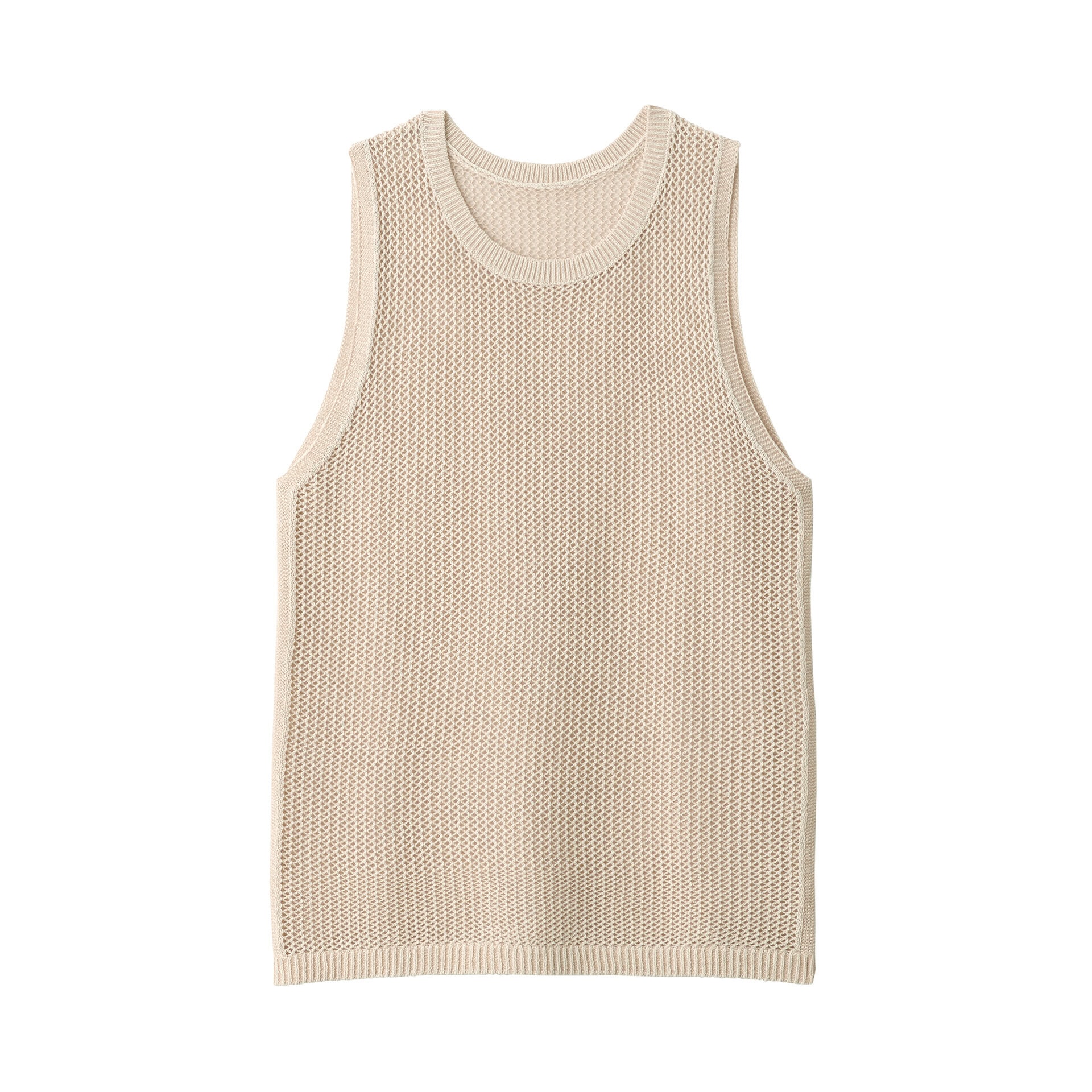 婦人 和紙混ニットノースリーブプルオーバー￥6,990（MUJI Labo）