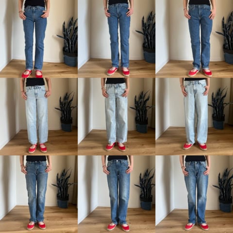 デニムはサイズより似合うことを重視しましょう。40代の【リーバイス®】サイズ違い試着レポート