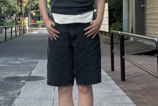 【LEVI'S（リーバイス）】「478 バギー ショートパンツ ブラック」￥8,800（リーバイス）