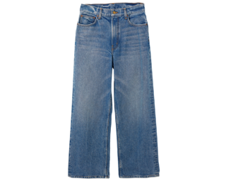 ワイドなシルエットながら、コンパクトなウエストまわりでスタイルアップ効果抜群。¥53,900（B SIDES／エスケーパーズオンライン）