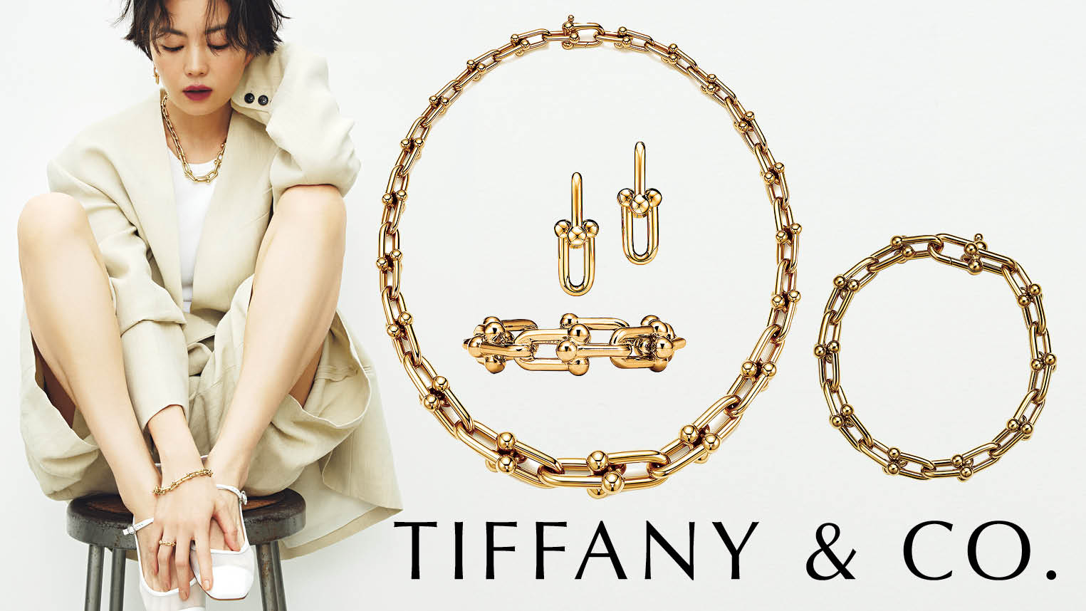 ティファニー】本命ジュエリーはゴールドチェーンの「ハードウェア