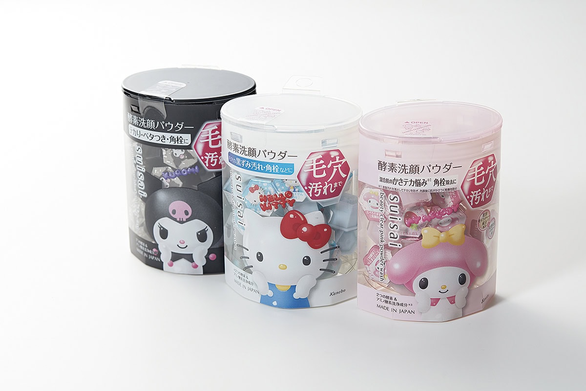 右から：スイサイ ビューティクリア ピンク パウダーウォッシュ SA、同 パウダーウォッシュN SA、同 ブラック パウダーウォッシュ SA 各¥1,980※編集部調べ（全てカネボウ化粧品・6月21日数量限定発売）
