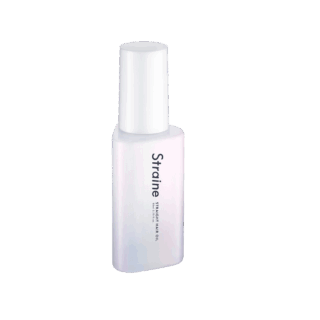 ストレイン ストレートヘアオイル　ホワイトブロッサムの香り 80mL ￥1,980※全国のバラエティストア（ロフト、ハンズ、ショップインなど）で先行発売中、2025年7月1日全国のドラッグストアで発売開始