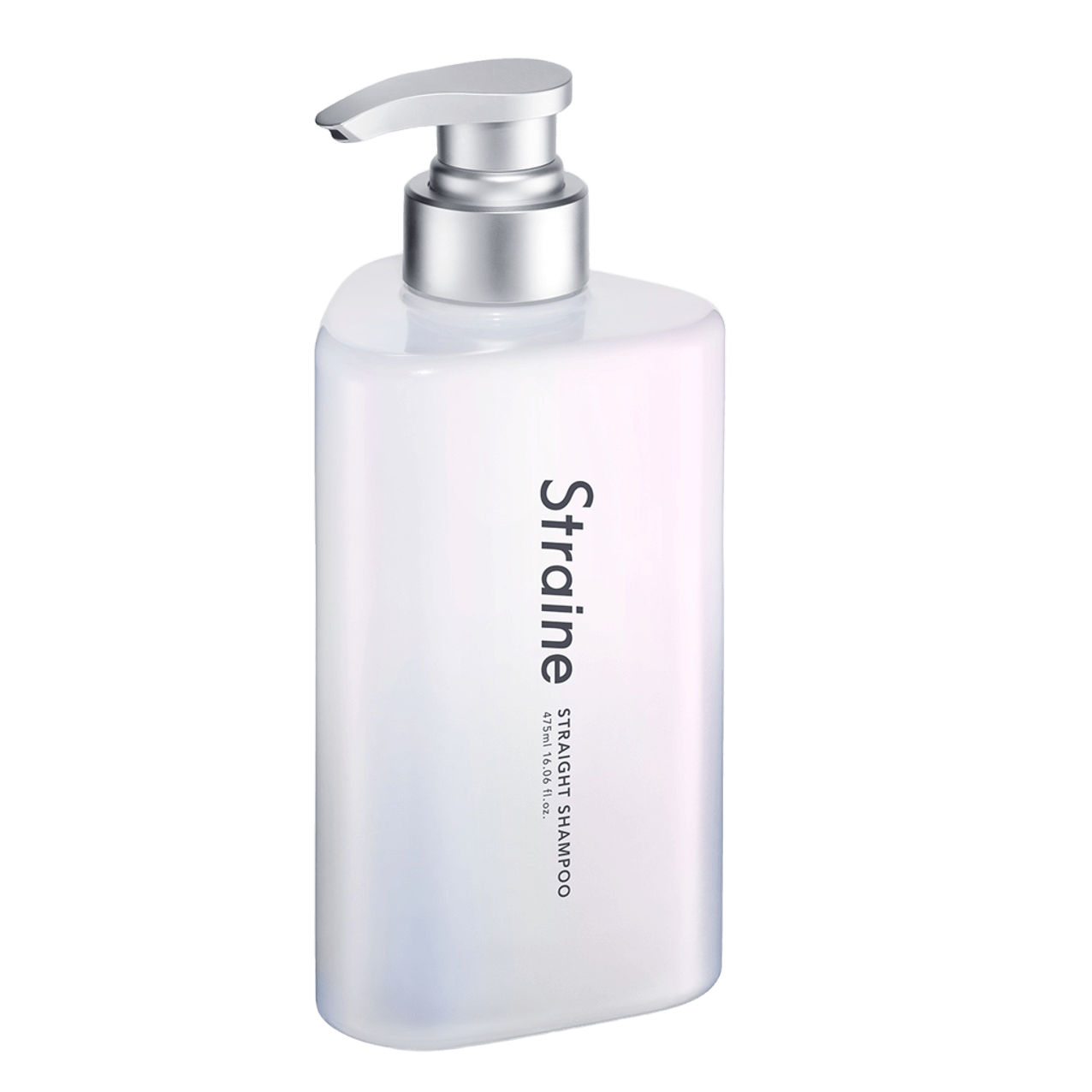 ストレイン ストレートシャンプー　ホワイトブロッサムの香り 475mL ￥1,980、詰め替え用 400mL ￥1,540※全国のバラエティストア（ロフト、ハンズ、ショップインなど）で先行発売中、2025年7月1日全国のドラッグストアで発売開始