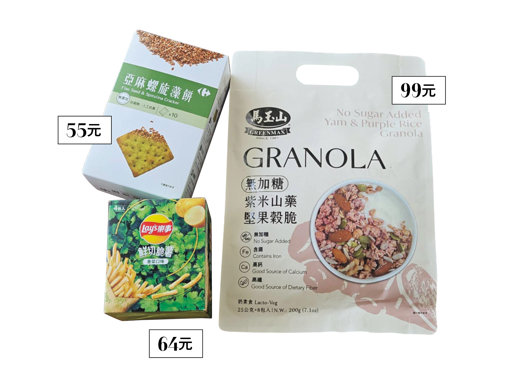 ローカルスーパー家樂福（カルフール）のお菓子や食材