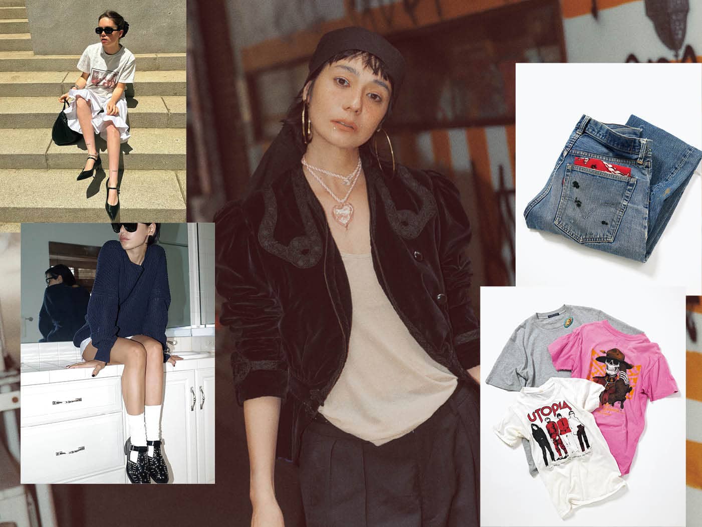 CURENSOLOGY 竹下玲奈コラボT ボーダーTシャツ CURENSOLOGY 竹下玲奈コラボT ボーダーTシャツ