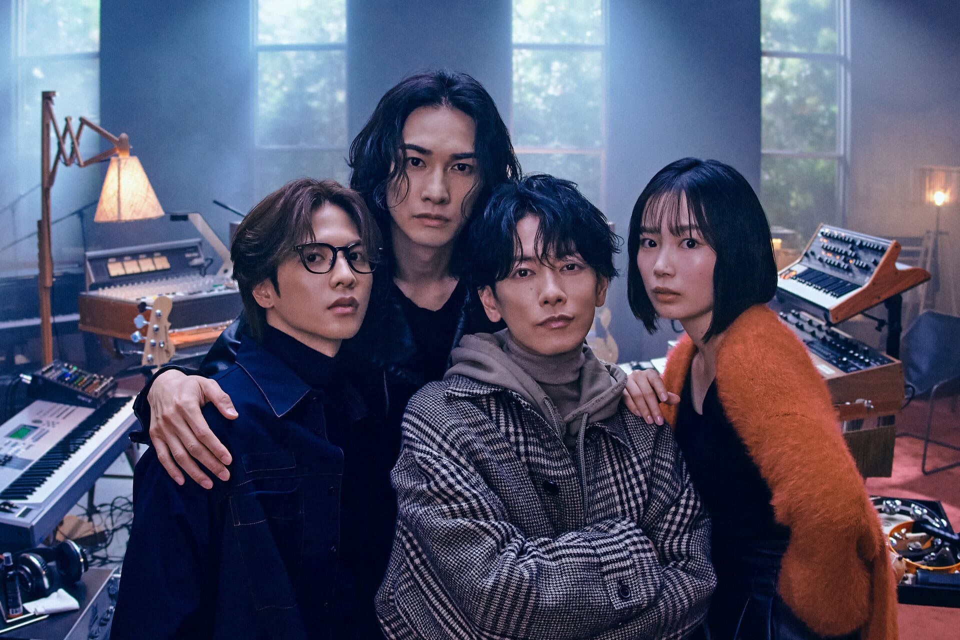 左から「テンブランク」の町田啓太、志尊淳、佐藤健、宮﨑優。