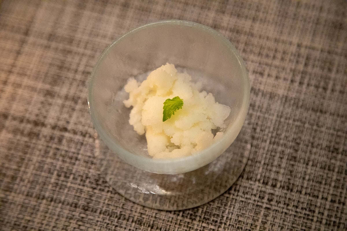 中休みにシャーベットまで出てくるの。
