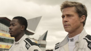 映画『F1 エフワン』出演のブラッド・ピットとダムソン・リドリス