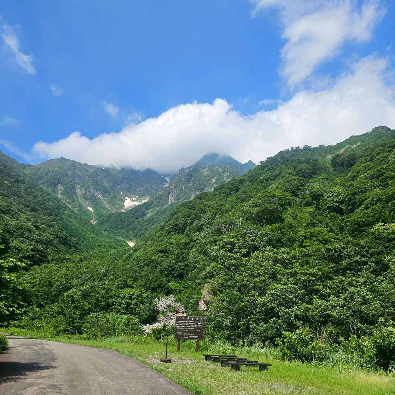 一ノ倉へ向かう国道291号線は、一般車両は入れません。お時間があるならゆっくり歩くハイキングもあり。