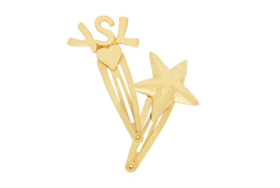 ヘアクリップ※2個セット¥52,800（サンローラン バイ アンソニー・ヴァカレロ／サンローラン クライアントサービス）