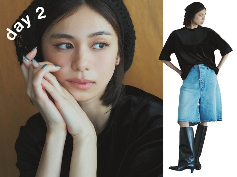 40代、トレンドのバブーシュカはタイトなヘアとヘルシーメイクでまとめるのが正解！【夏の旬顔計画】