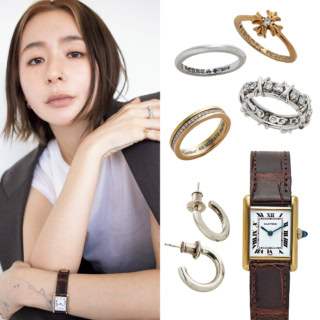 おしゃれ業界人のメイク&愛用ジュエリーを拝見♡ヌードメイクでリングや腕時計の存在感を演出！