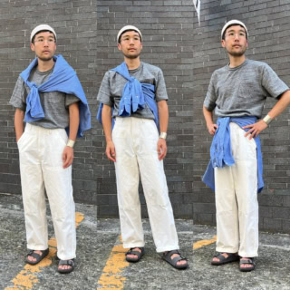 同じスタイリングでも、シャツのアレンジが違うだけで表情が変わるんです！
