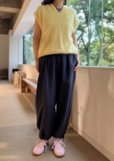 柔らかな雰囲気を放つイエローの発色がとにかく絶妙なんです！