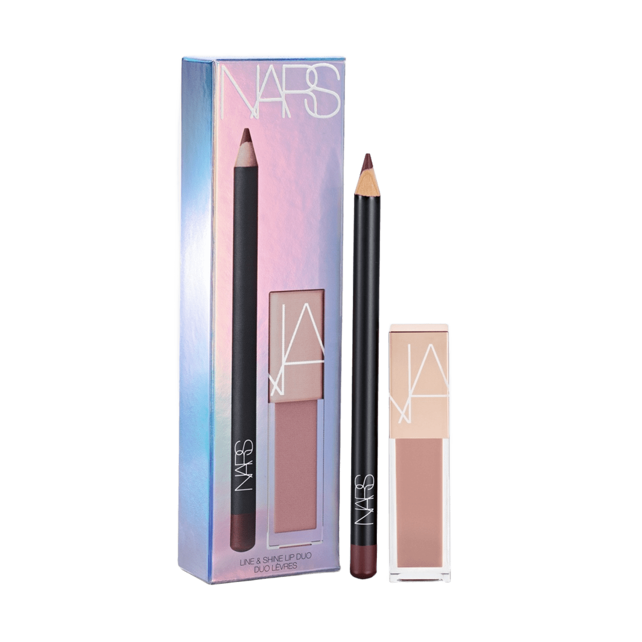 NARS ライン シャイン リップ デュオ 05083￥4,510※2025年10月24日オンライン限定発売【セット内容】左から：プレシジョンリップライナー 9098[既存色・現品サイズ]、アフターグロー リップシャイン 02473[既存色・ミニサイズ（ 3.7mL）]
