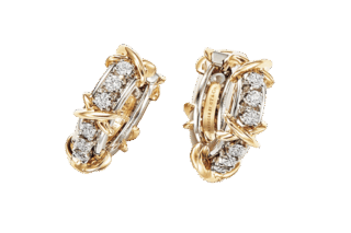 「16 ストーン」ピアス［Pt×YG×DIA］¥1,958,000（ティファニー／ティファニー・アンド・カンパニー・ジャパン・インク）