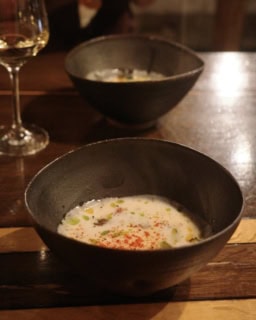 白いんげんとホタルイカのスープ 1200円～