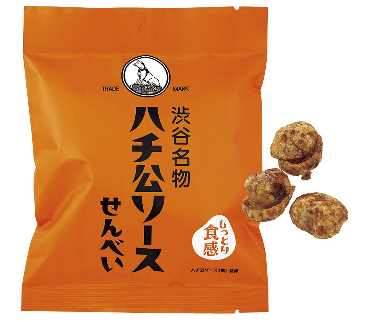 【渋谷スクランブルスクエア店 第2位】ハチ公ソースせんべい ￥151（三真／紀ノ国屋）