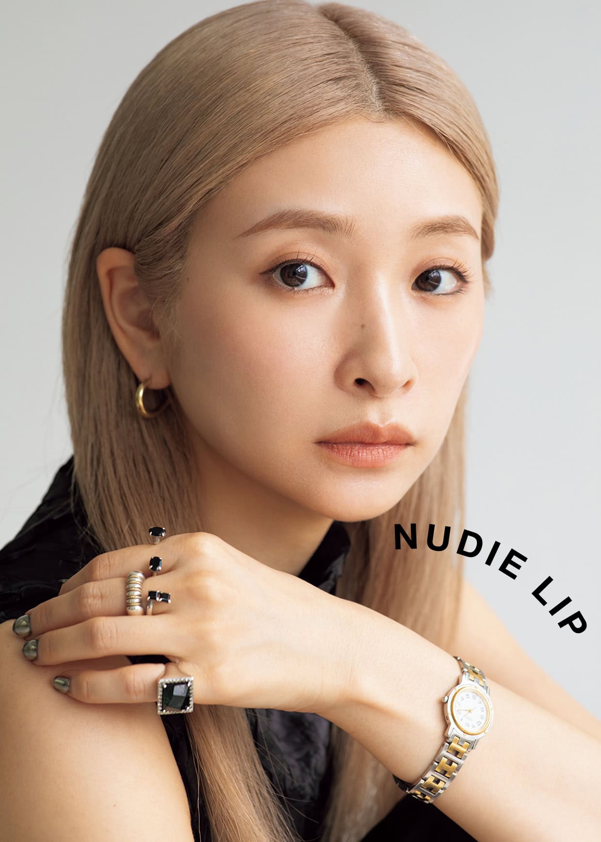 中村真理さんのヌーディーLIPメイク