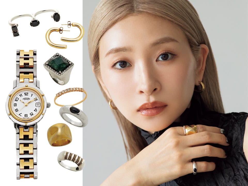 「ジュエリーを軸にヘアやリップをチェンジしてます」【中村真理さんのメイク&ジュエリー拝見】