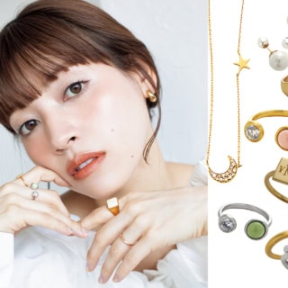「カラーメイクと陽気なジュエリーで自分らしく飾る」【前坂美結さんのメイク＆ジュエリー拝見】