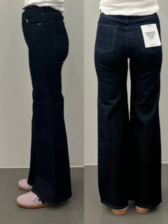 【ADVANCED LONG LEG FLARE】フレアシルエットでも脚のラインを強調しすぎないのは、大人にはうれしいですよね！