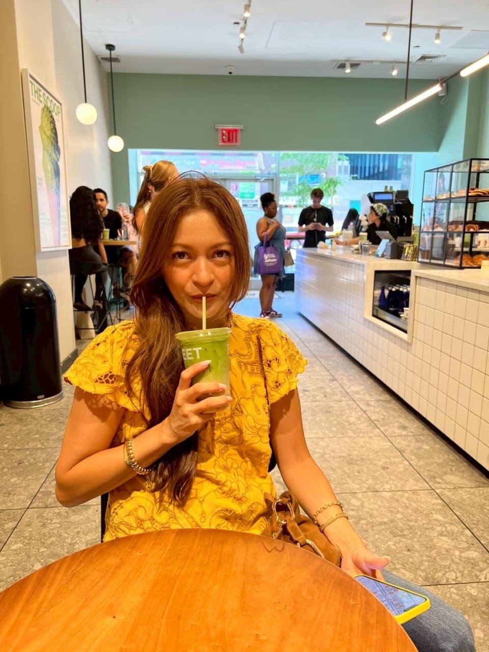 Blank Streetの抹茶ラテが美味しかったです。
