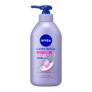 ニベア ルーセントビューティ ディープモイスチャー 浸透保湿美容液ボディミルク 350g（ポンプタイプ）、同 200g（ボトルタイプ）