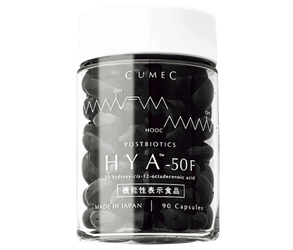 CUMEC HYA-50F 90粒ボトル ¥6,900〈約30食分〉（CUMECカスタマーセンター）