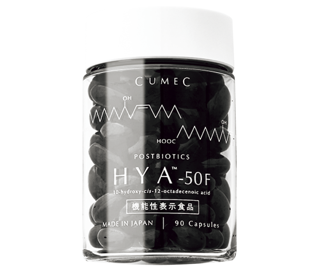 CUMEC HYA-50F 90粒ボトル ¥6,900〈約30食分〉（CUMECカスタマーセンター）