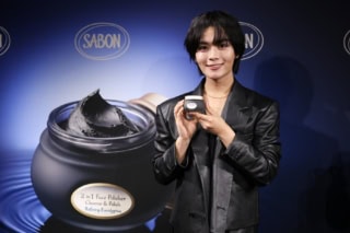 「SABON NOIR Discovery Lounge」に来場した、なにわ男子・大西流星さん