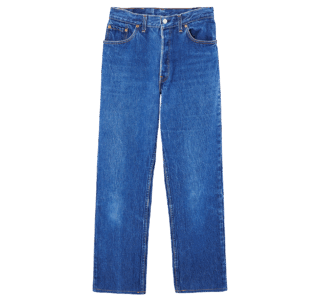 【Levi's®】程よいウォッシュ加減、スタイリングを選ばないシルエットで汎用性も◎。★¥27,500（ウィッティヴィンテージ）