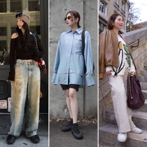 【40代スナップまとめ】スニーカースタイルに「女っぽさ」を取り入れる人多数！業界人コーデ7選
