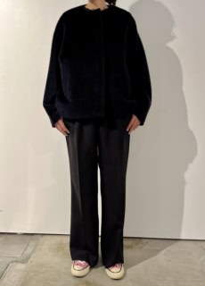 アルパカシャギーコート￥198,000（エブール）