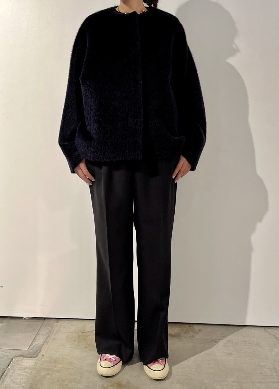 アルパカシャギーコート￥198,000（エブール）