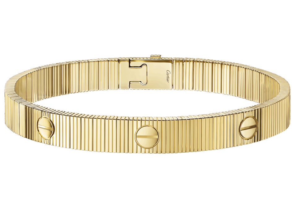 〈LOVE アンリミテッド〉ブレスレット［K18YG］¥1,491,600（カルティエ／カルティエ カスタマー サービスセンター）Antoine Pividori © Cartier